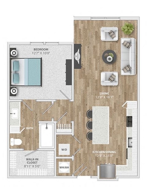 plan a floor plan of a 1 bedroom floor plan